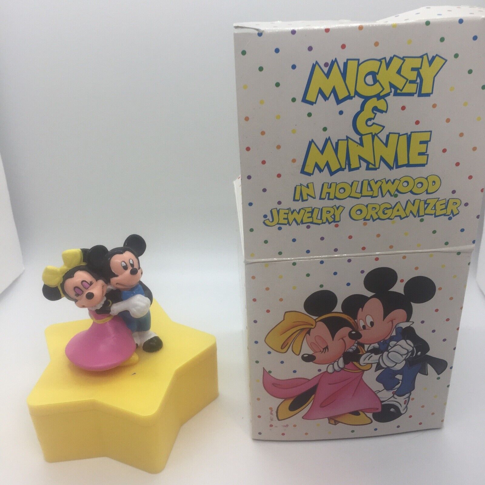 Mickey & Minnie in Hollywood Avon Jewelry organizer in original box 1989 