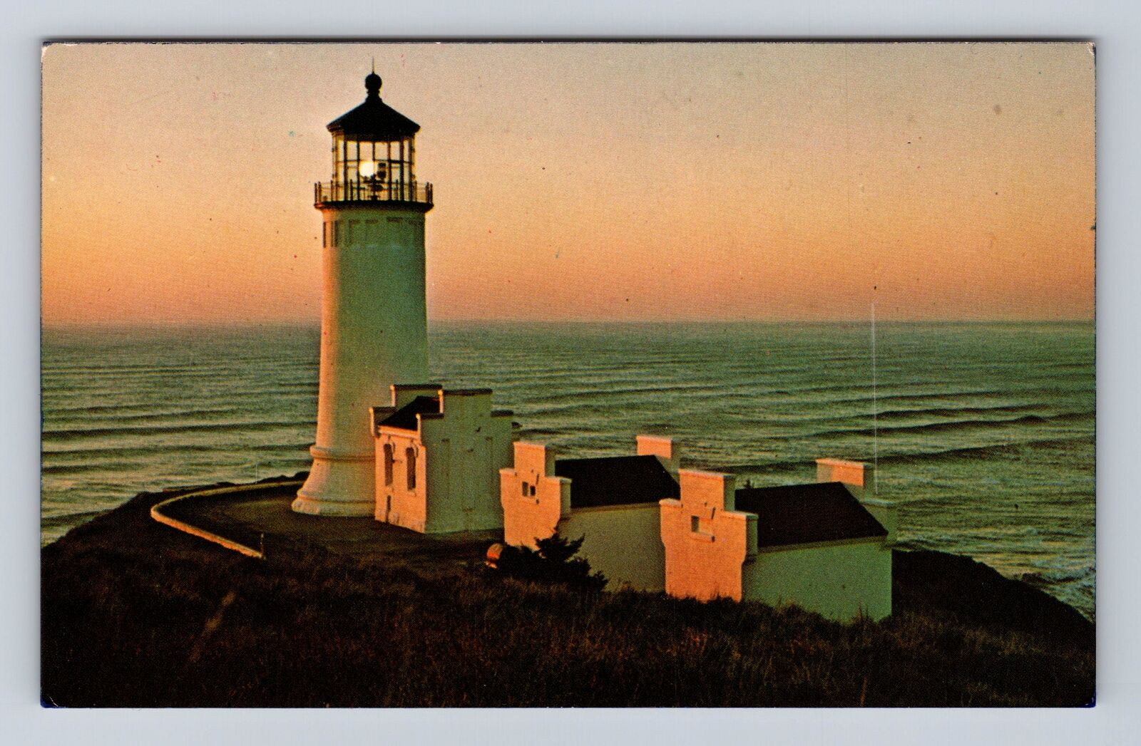 WA-Washington, North Head Lighthouse, Antique, Vintage Souvenir Postcard