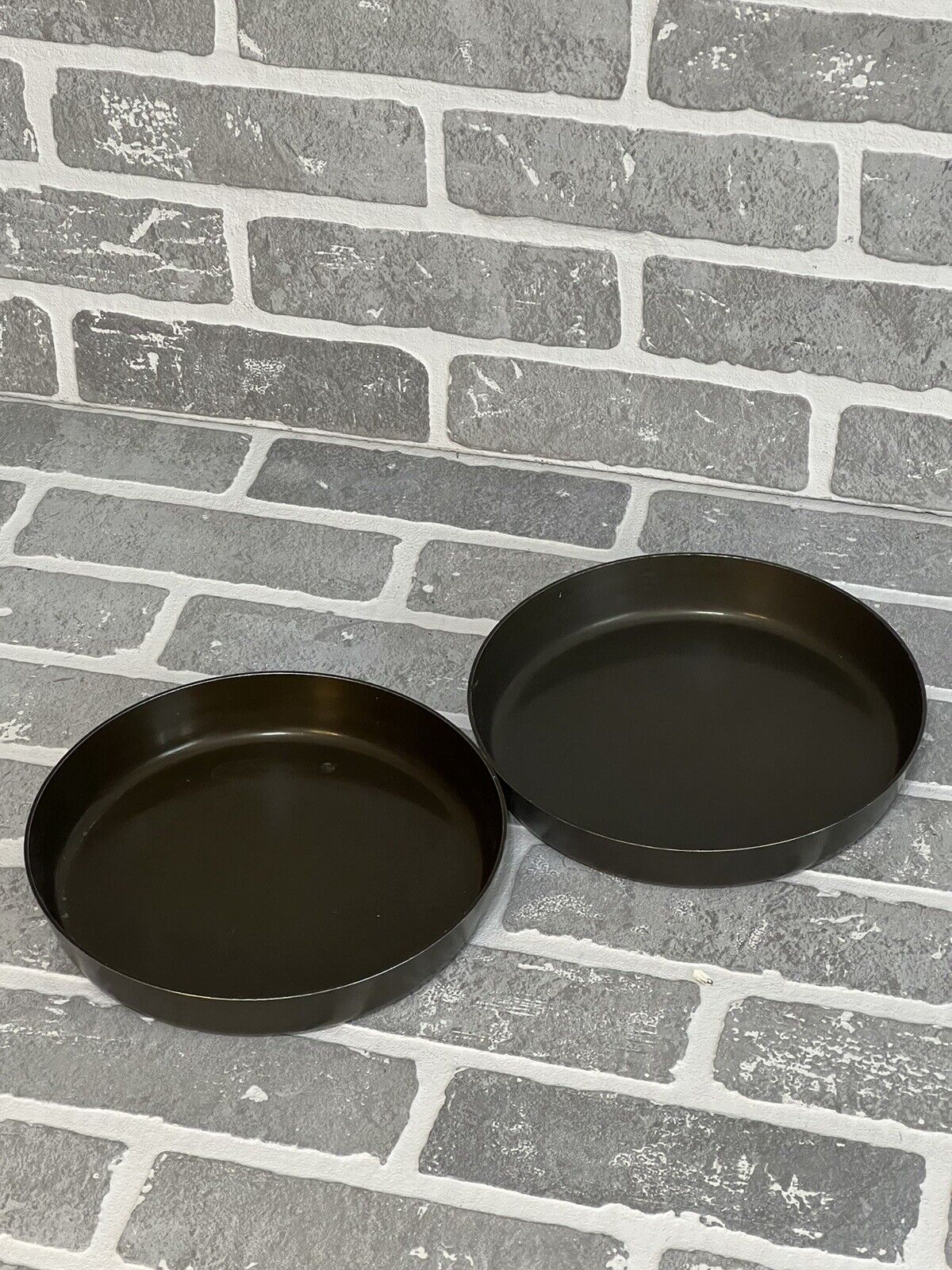 Pizza Hut Pair 8 In Pizza Pans Set Two