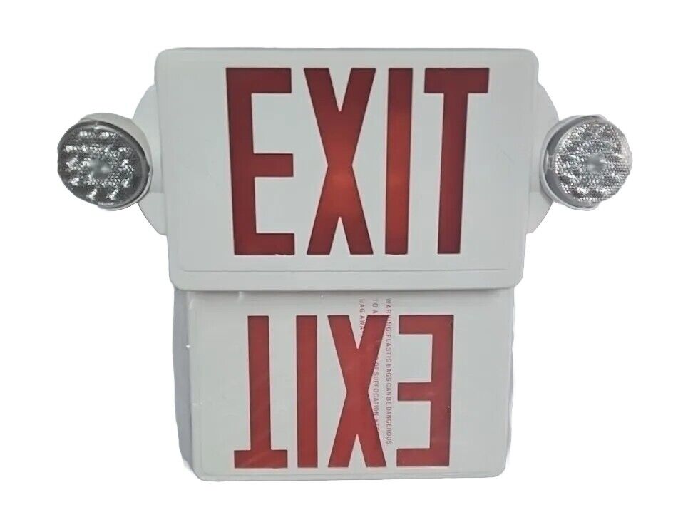 Lithonia Lighting LED Quantum Exit/Emergency Combo #136 New Open Box 