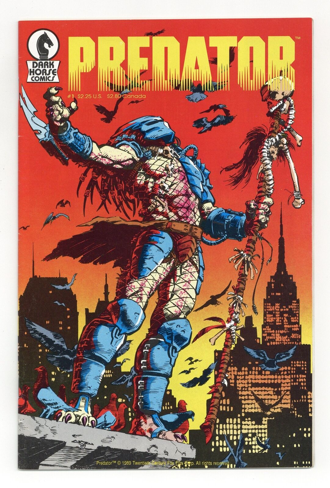 Predator #1 1st Printing VG/FN 5.0 1989 1st app. Predator in comics