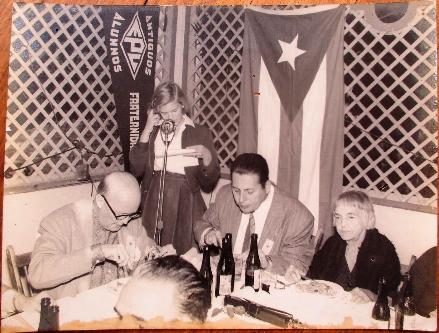 Cuba/Cuban 1950s Photograph: School Alumni Event, Cerveza Polar Beer Bottles