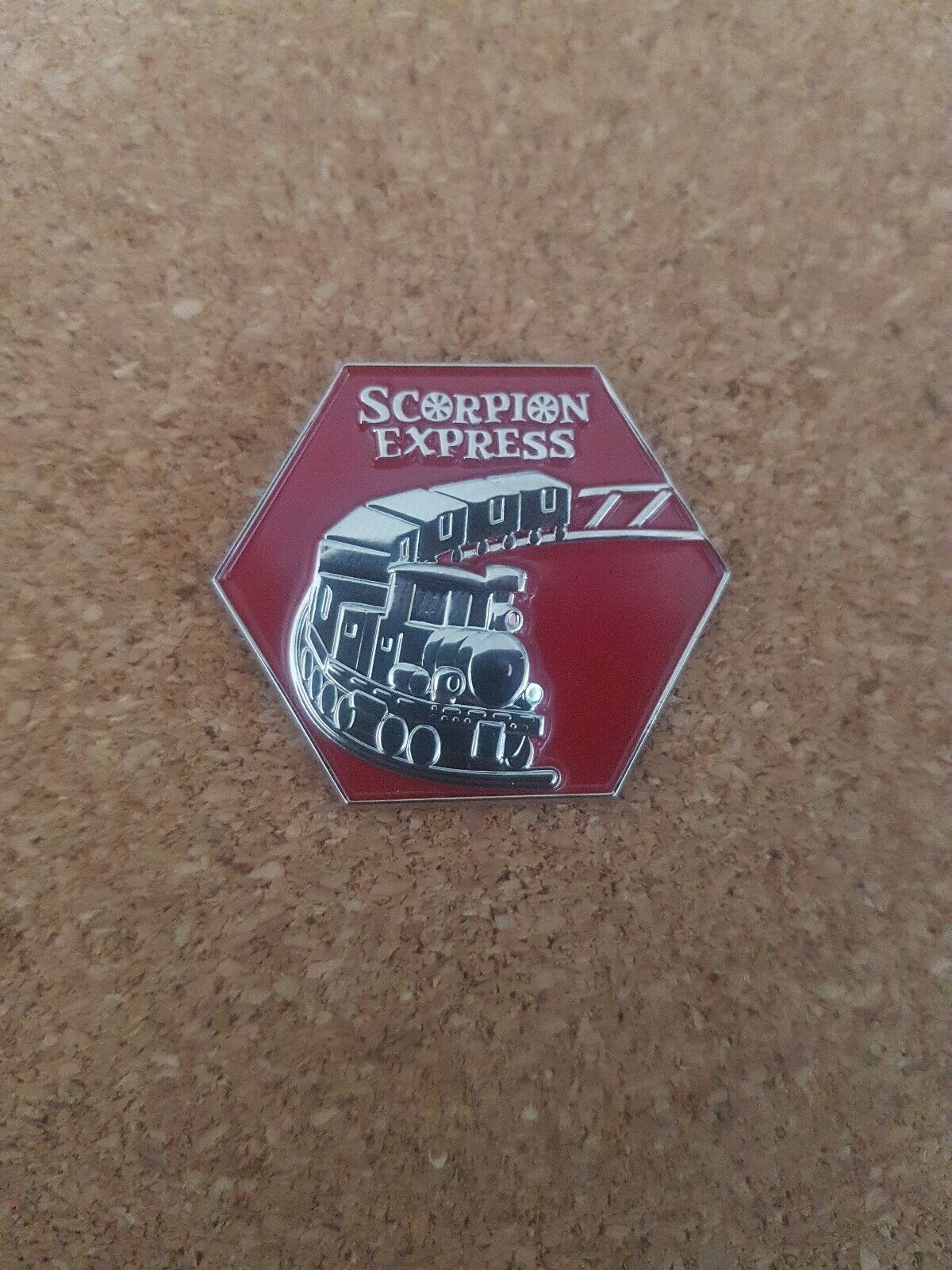 chessington scorpion  Express pin badge Thorpe park Alton towers 