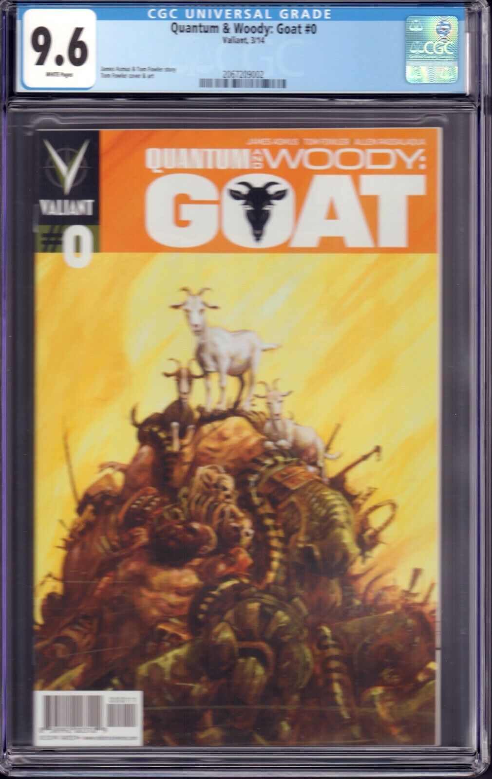 Quantum & Woody: Goat #0 (Valiant, 2014) CGC 9.6