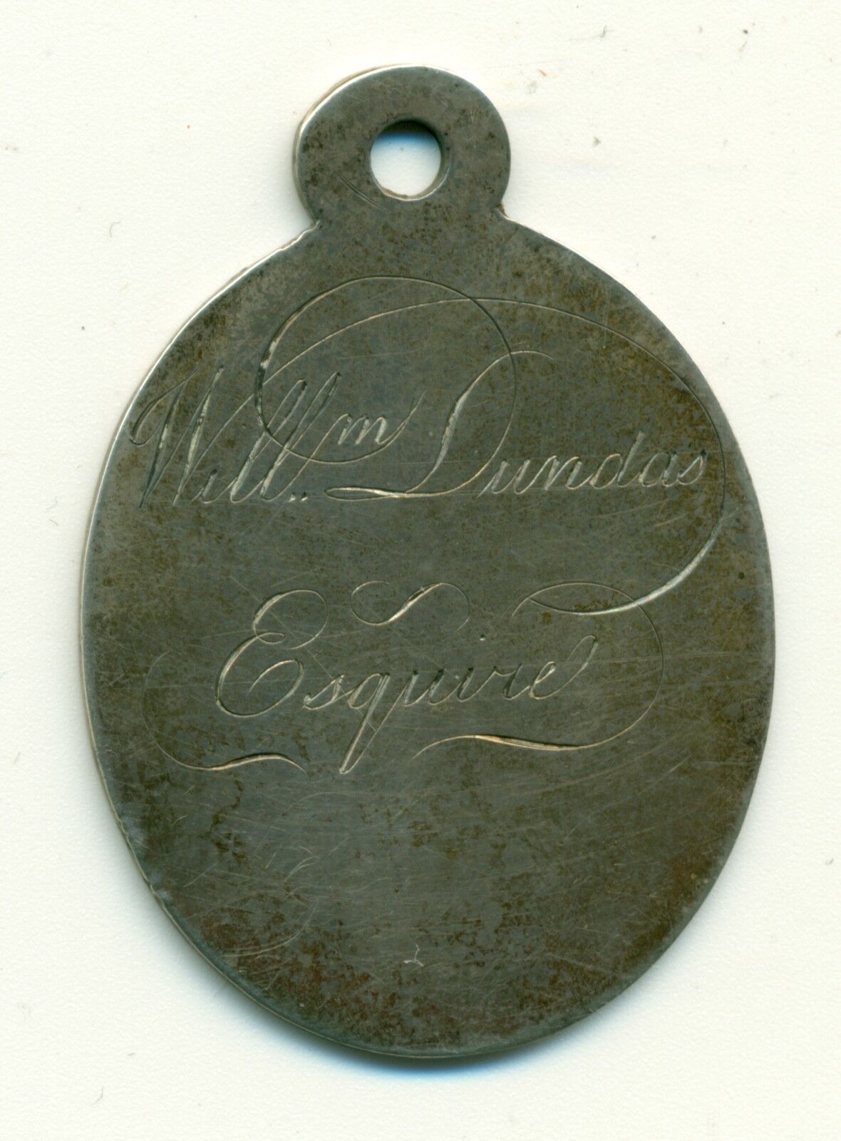 Street Book Seller's Badge Edinburgh Scotland C. 1800 Sterling Silver