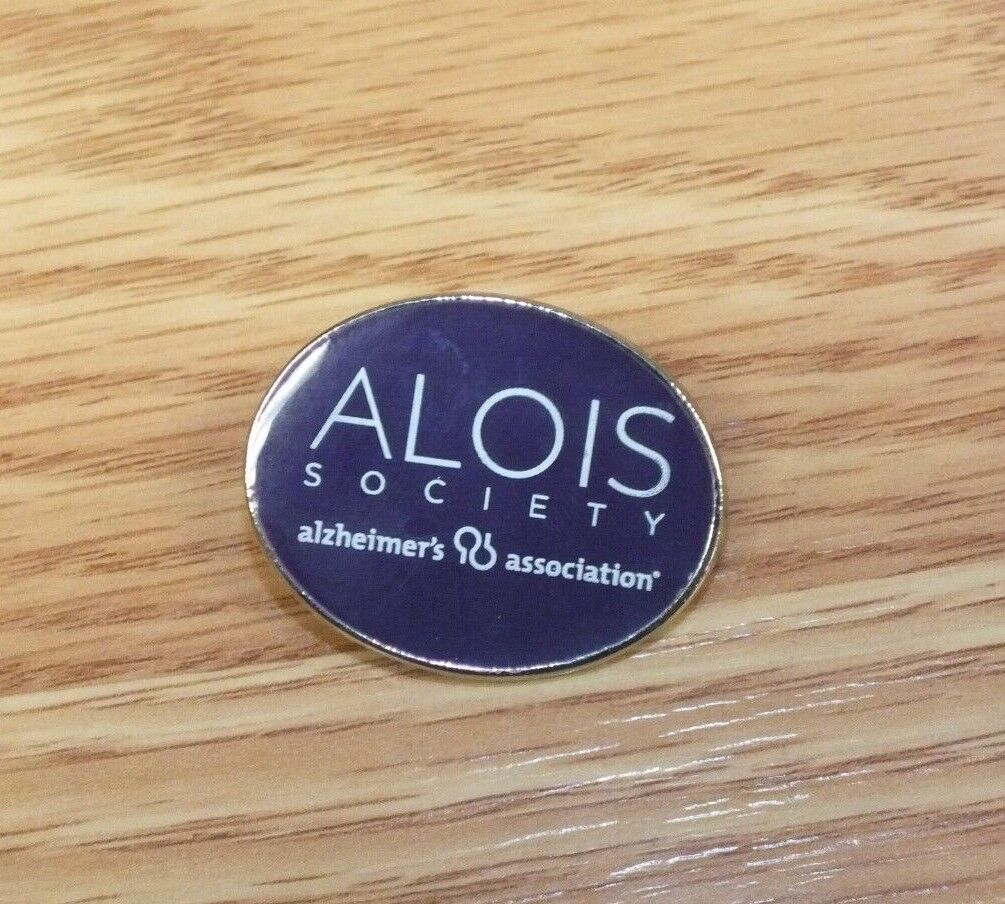 Purple & Silver Tone ALOIS Society Alzheimer's Association Collectible Lapel Pin