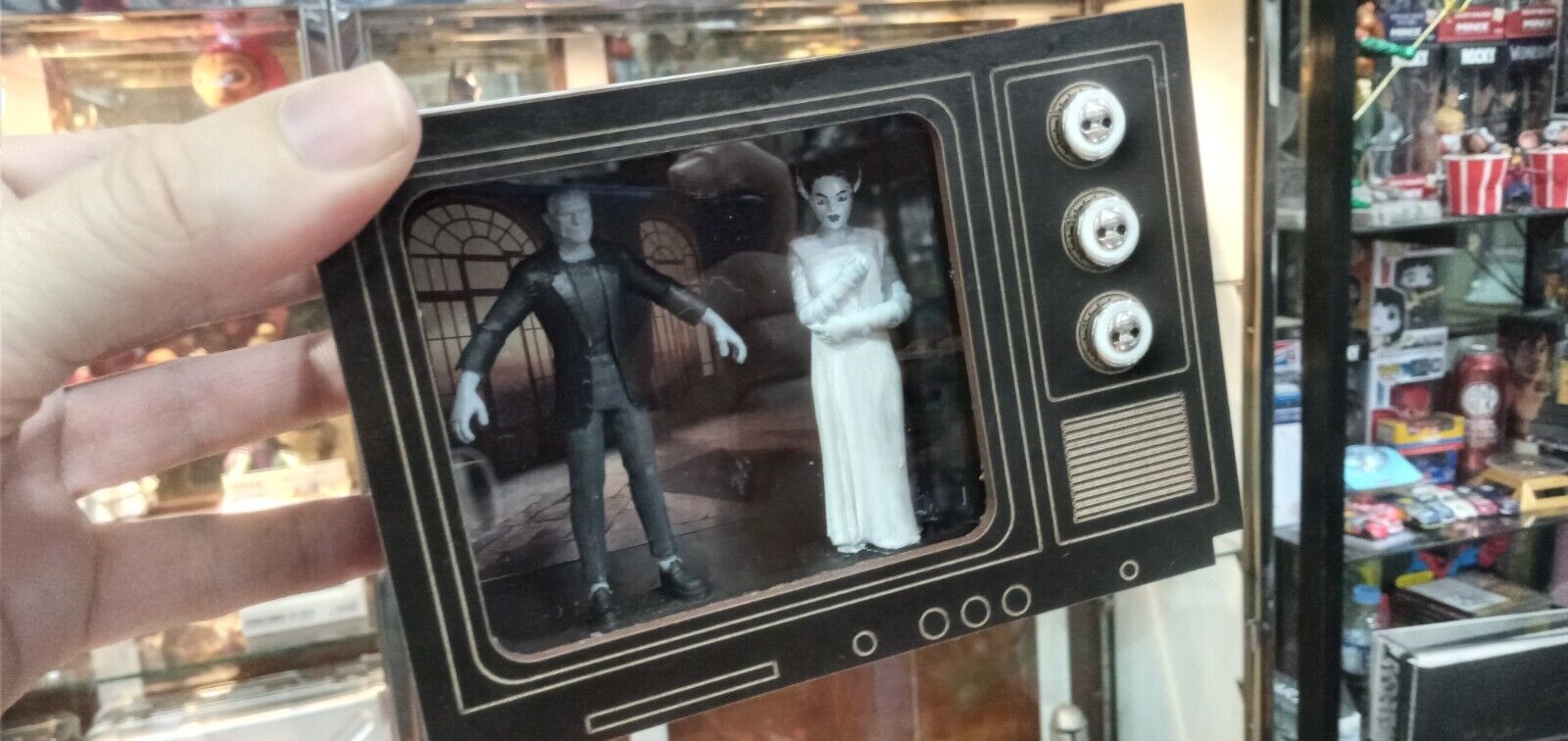 Similar FunkoVision TV Frankenstein and Wife Horror, Terror Custom  Look 