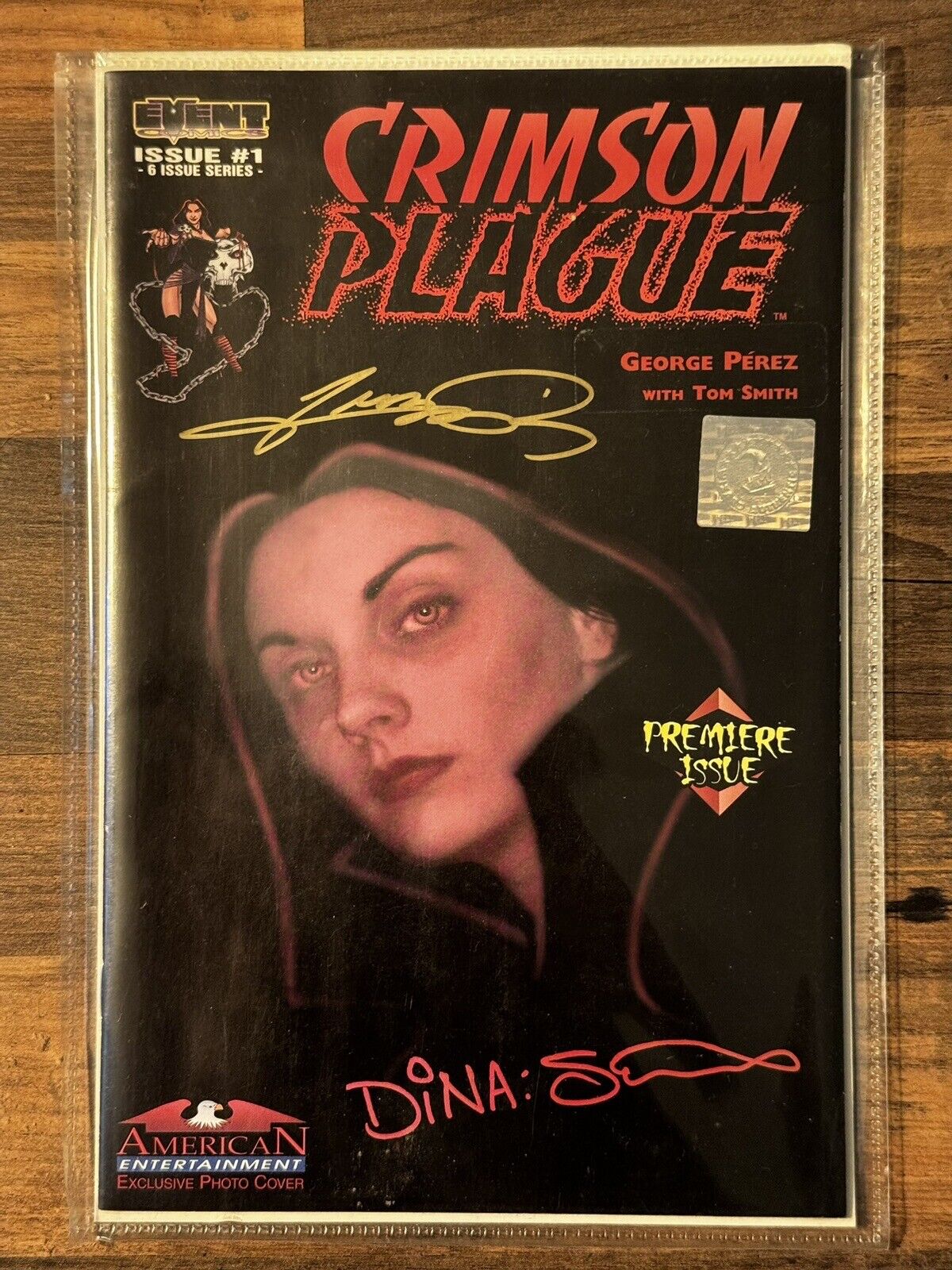 Crimson Plague #1 AE Exclusive Cover Issue Signed by George Perez w/COA