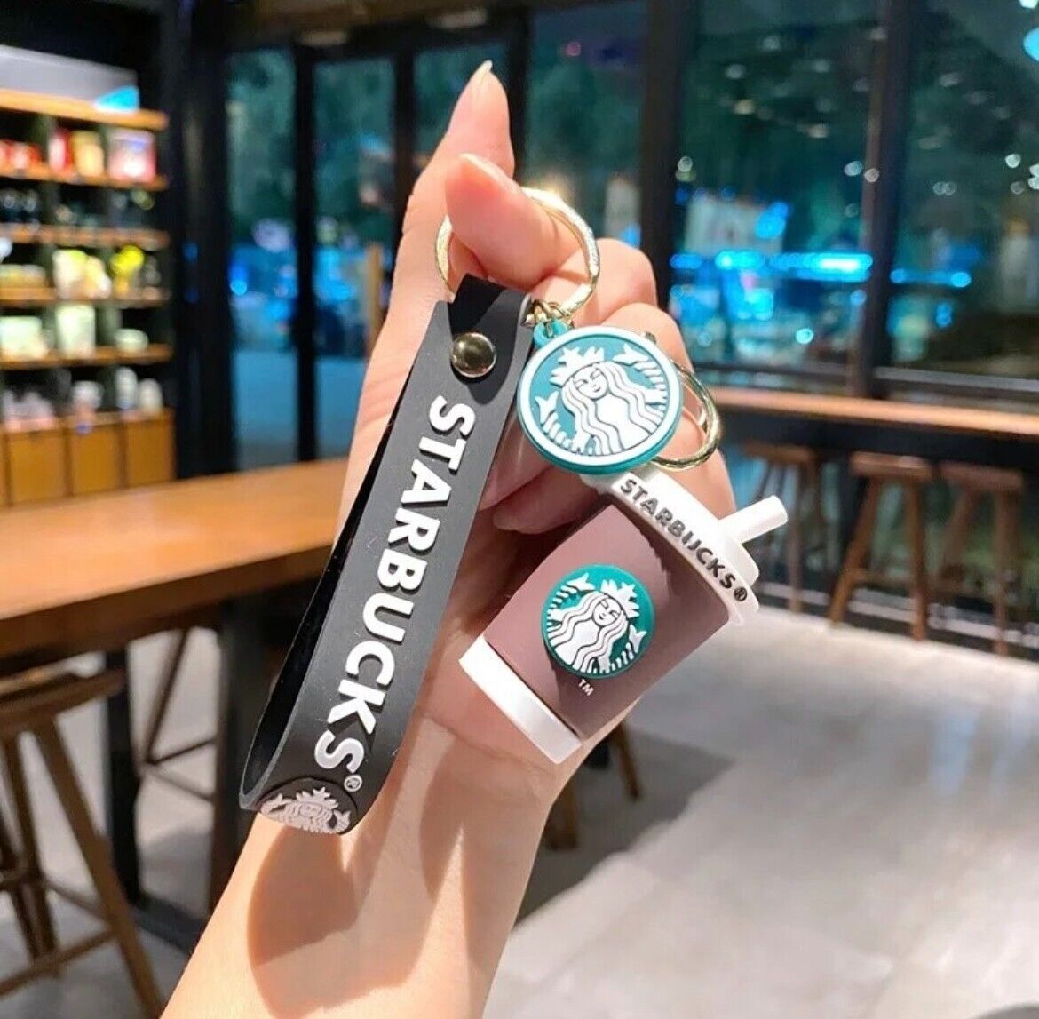 Starbucks Coffee Cup Keychain, Coffee Keychain, Coffee Cup Keychain, Hot Coffee