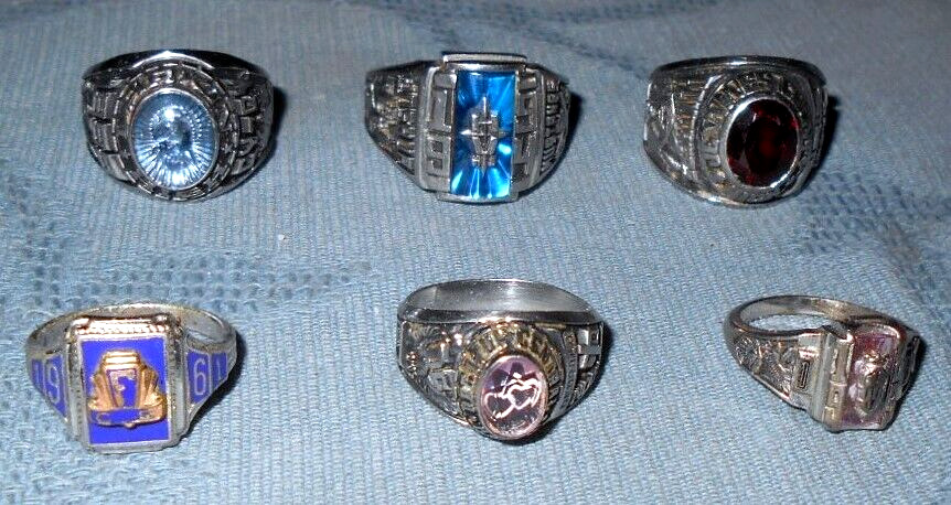 Nice Group  6  High School  Rings  Mens and Womens Sizes