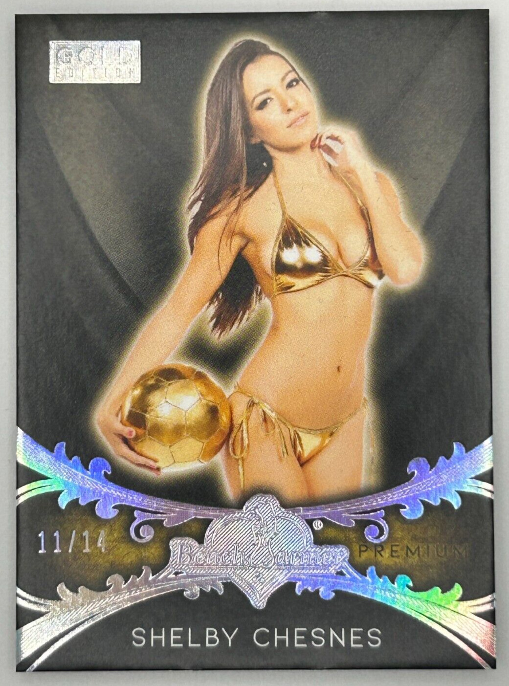 SHELBY CHESNES 2021 Benchwarmer Gold Edition PREMIUM BASE Silver Foil 11/14
