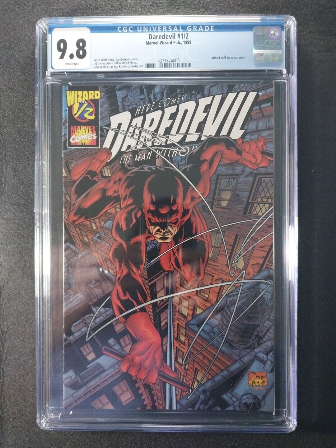 Daredevil #1/2 CGC 9.8 NM/M Wizard Mail-Away Exclusive Scarce in 9.8 WP 1999