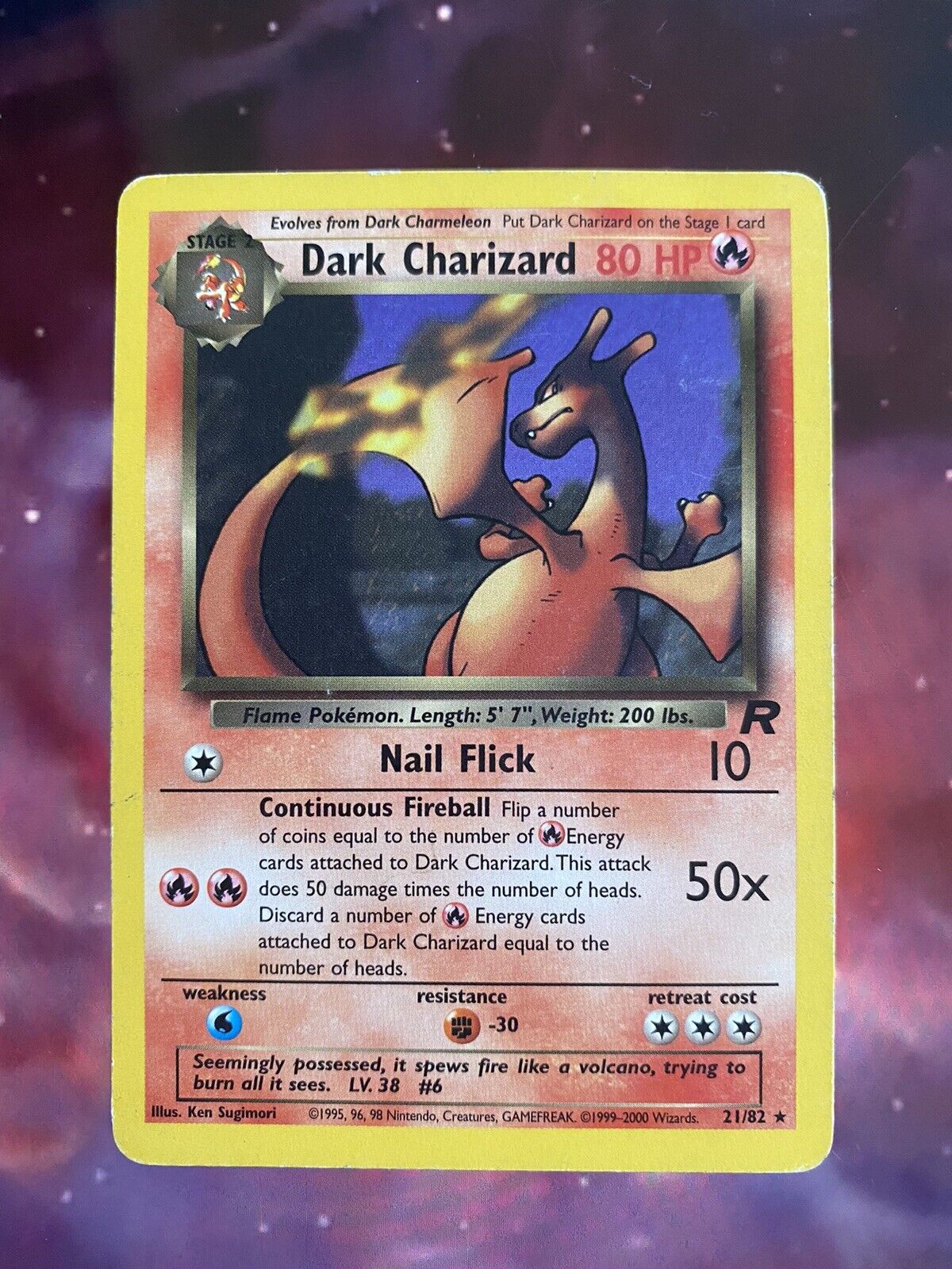Dark Charizard Non Holo 21/82 Pokemon Card