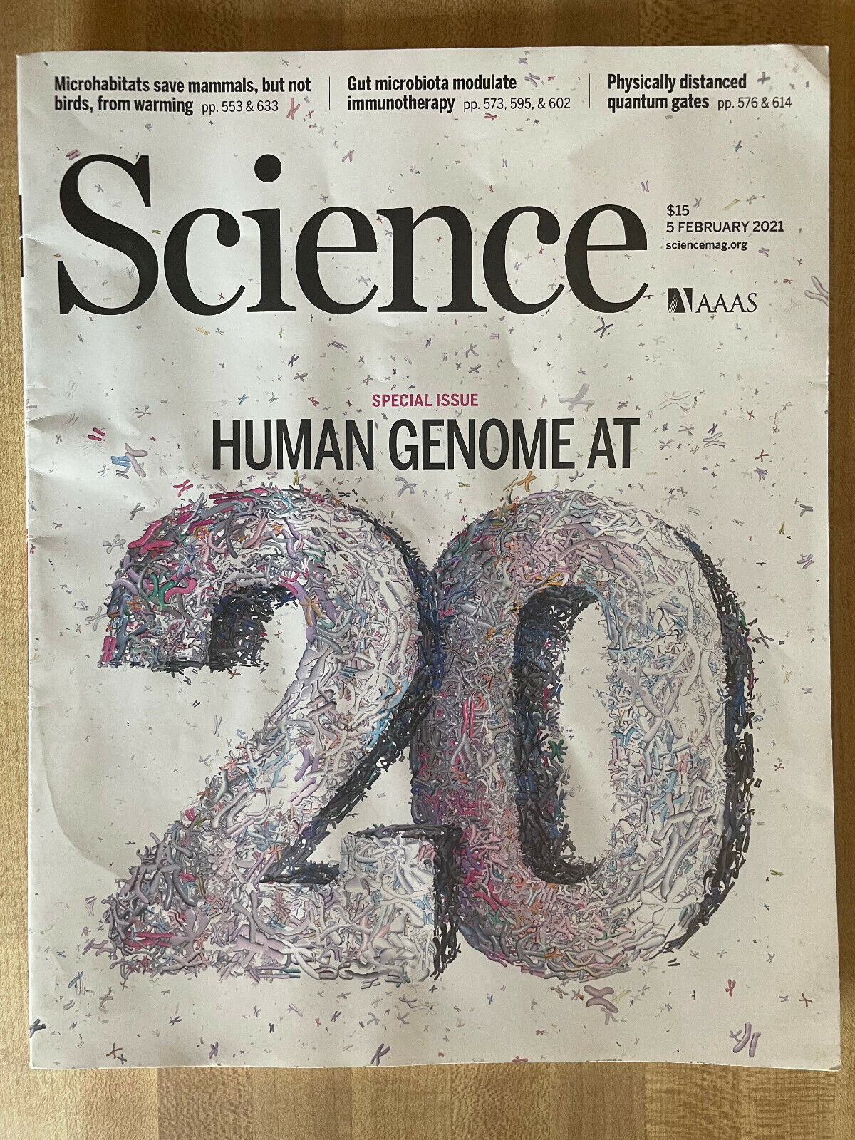 SCIENCE Magazine Febuary 5 2021 Human Genome At 20 Microhabitats Quantum Gates