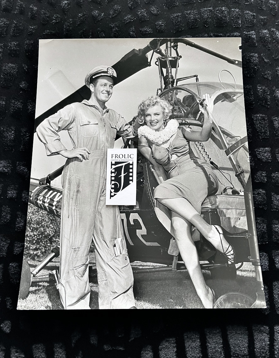 MARILYN MONROE 1952 Original Photo by Charles Rhodes, Navy Lt Mann & Helico RARE