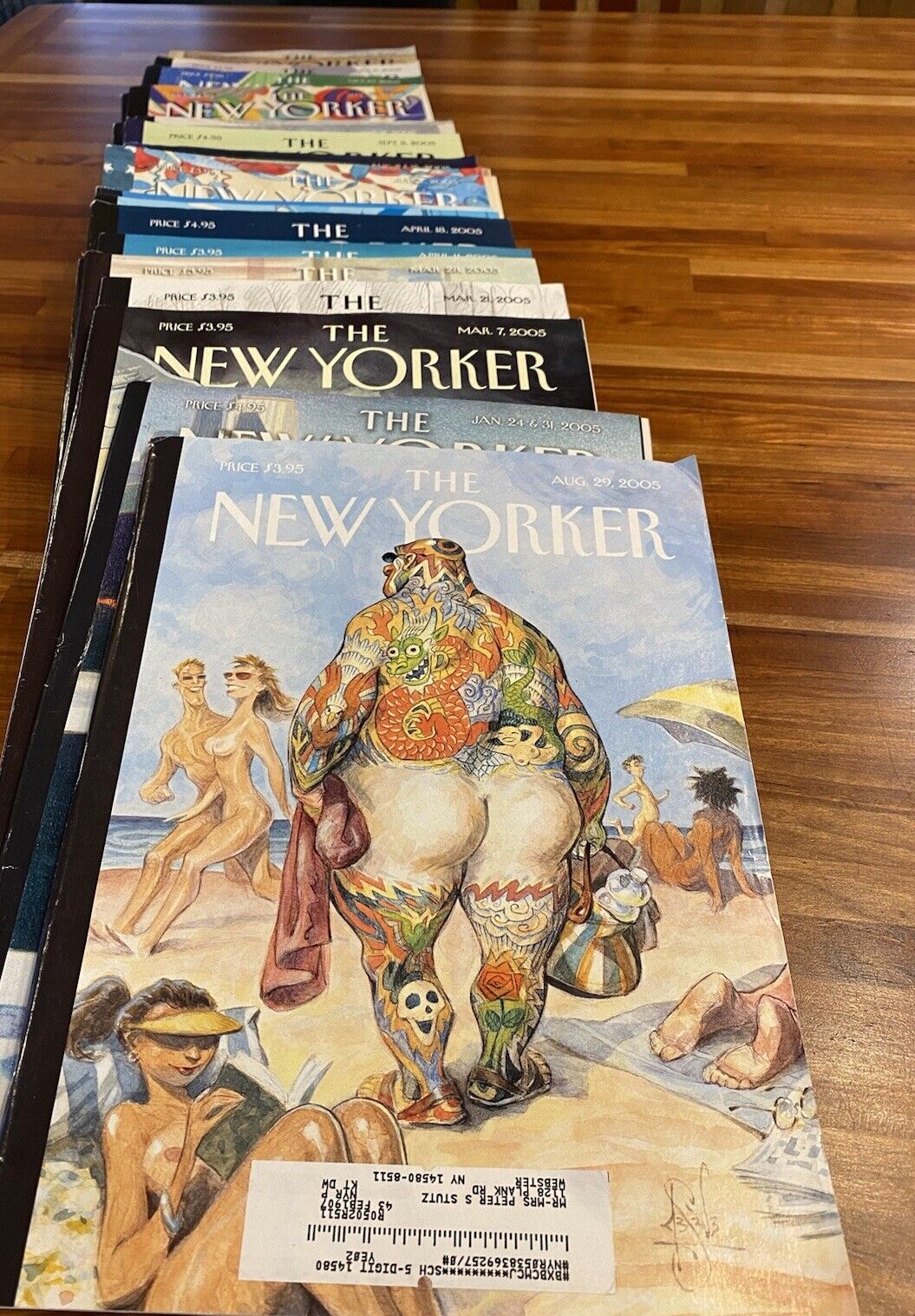 THE New Yorker & New York Magazine - Lot of 26 Diff Issues All 2005. See Picture