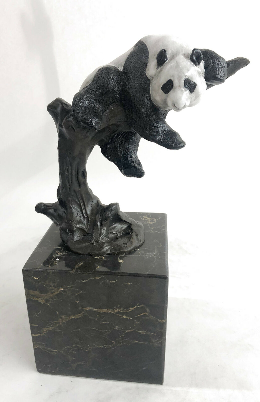 Collector Edition Lazy Chinese Panda Wildlife Creature Bronze Sculpture Decor