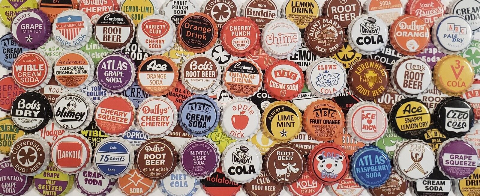 1000 Random Soda Pop Bottle Caps Unused, Zero Defects Vintage Classic