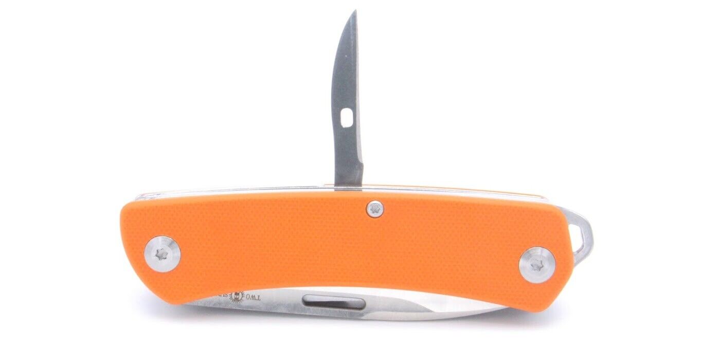 Two Sun Folding Knife/Multi-tool Orange Handle Plain Edge TS206-DROP