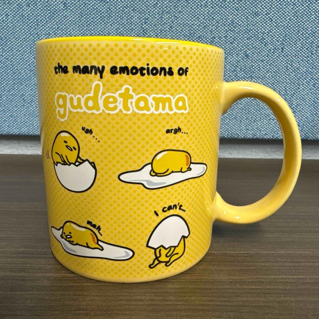 New The Many Emotions of Gudetama by Sanrio Large Coffee Mug Chill Whatever Bye