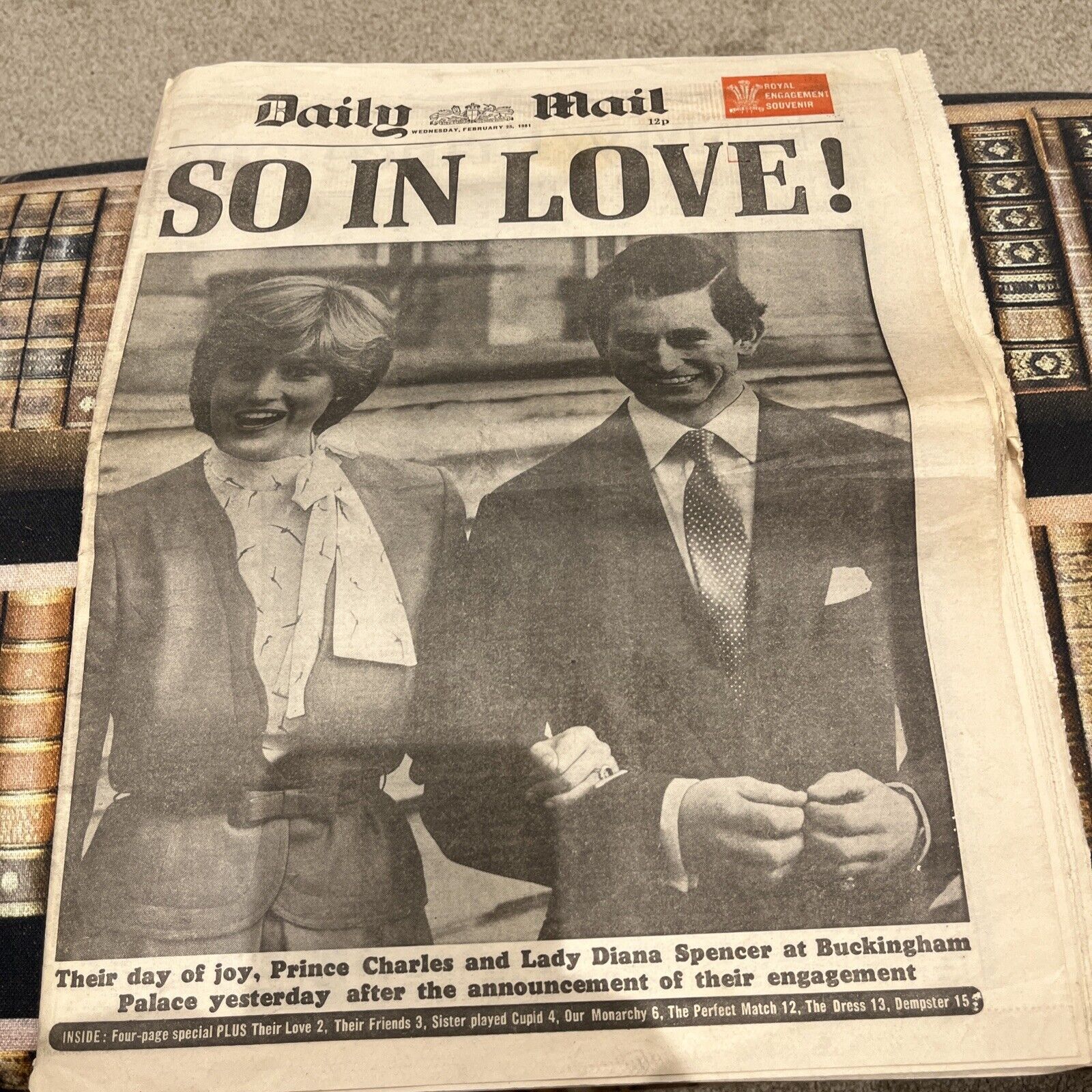 Daily Mail So In love Wed 25th May 1981 Charles & Diana Engagement