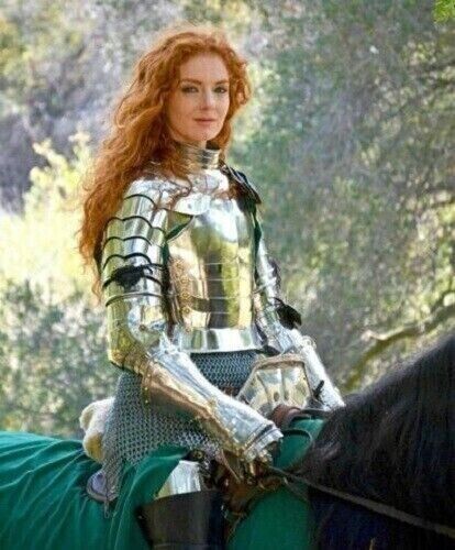 Medieval Lady Armor Female girl Suit Battle Half Body Costume knight Warrior