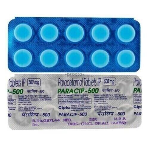 PARACETAMOL TABLETS FOR FUNGAL INFECTION AND NORMAL FEVER 500MG(PACK 100TABLETS