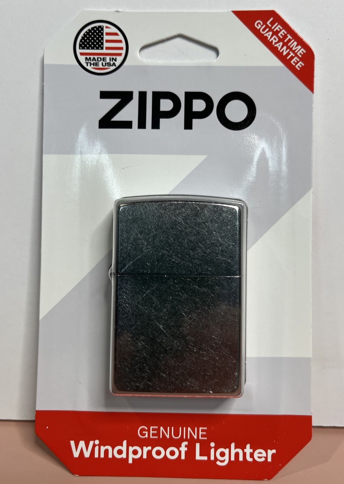 Zippo Windproof Lighter - Street Chrome (207-004044) Made In USA. Ships Free