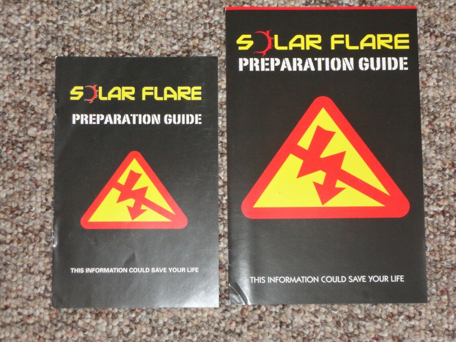 2x SOLAR FLARE PREPARATION GUIDE self-published pre-Scout full-size + ashcan VG