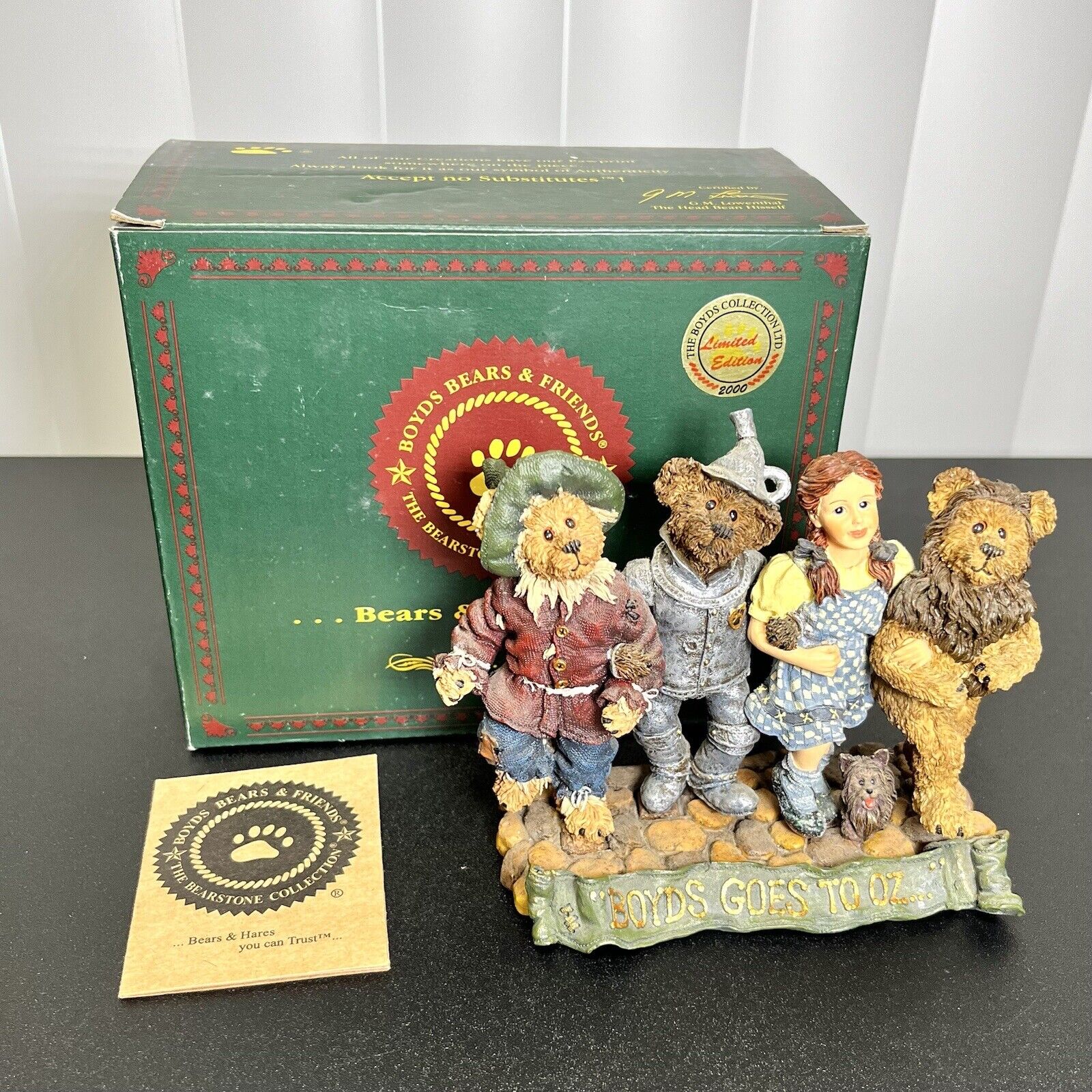 Boyds Wizard Of Oz “Boyds Goes To Oz” Bearstone Collection 2000, #227807