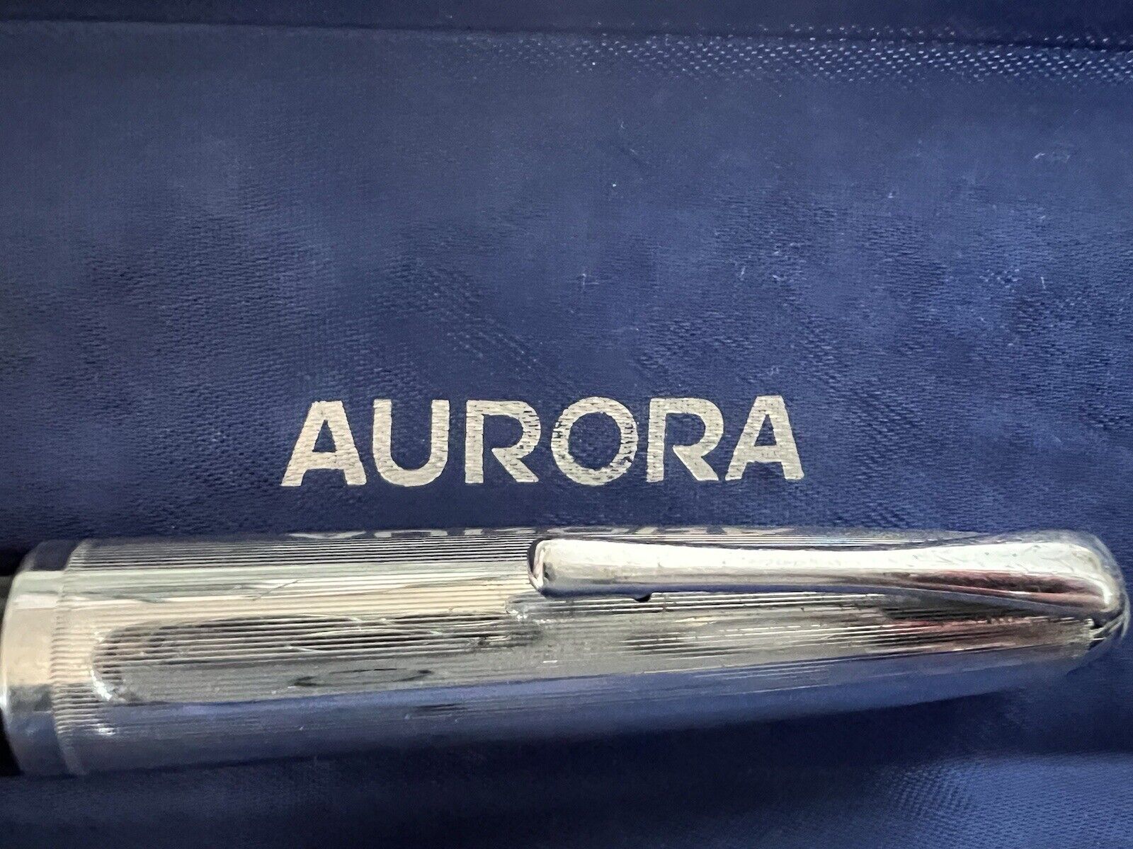 Aurora 88 Pen Fountain Pen Nikargenta IN Piston Bottom Black Marking Vintage