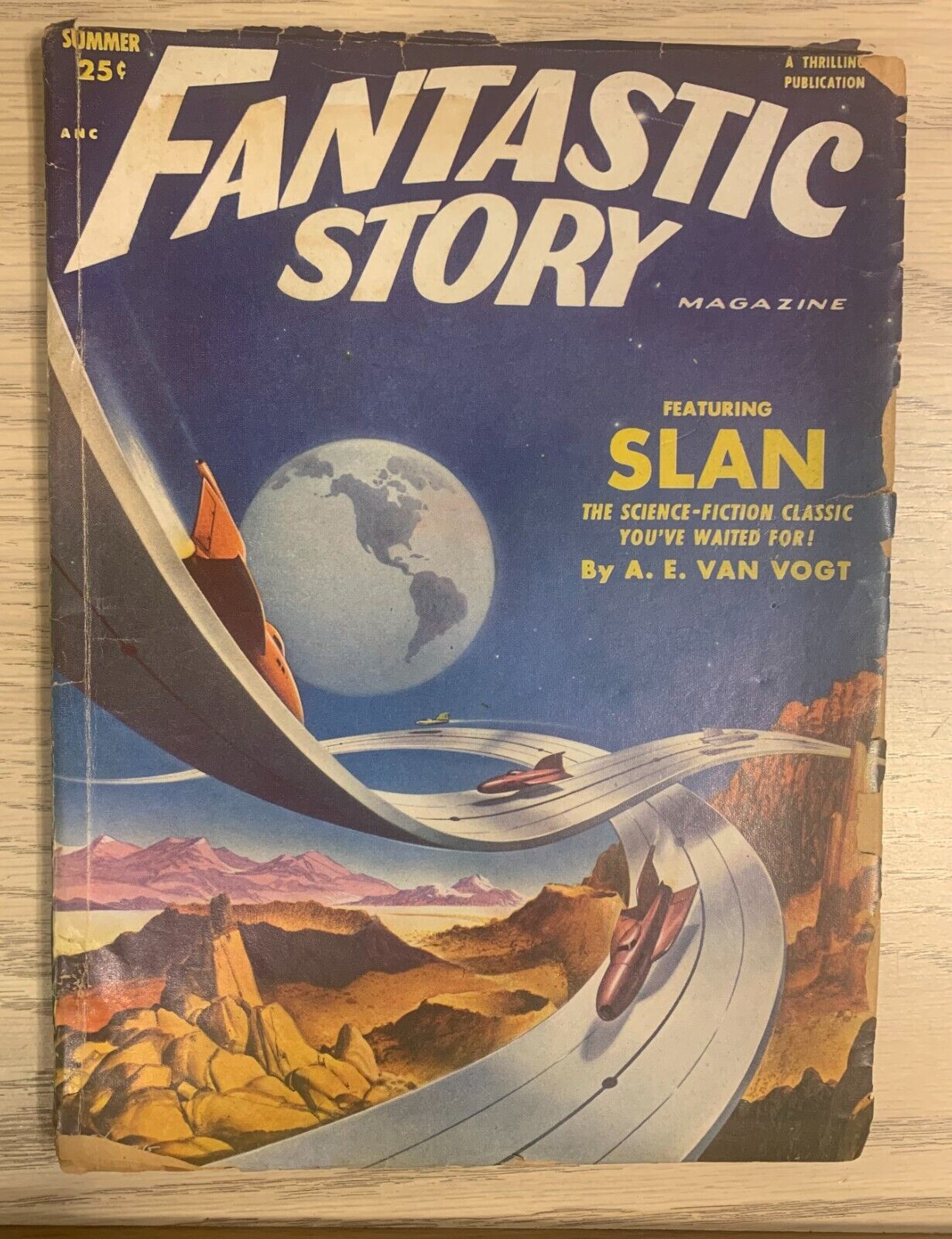 Fantastic Story - Vintage Pulp Magazine - Vol 4 #1 - Summer 1952