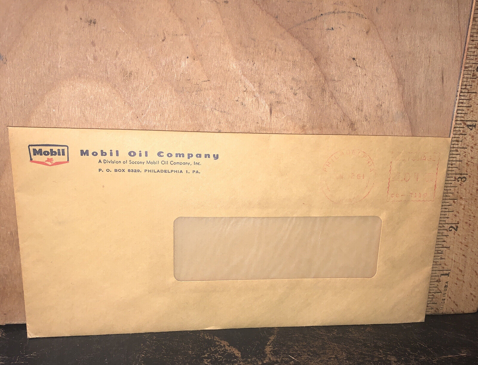 1961 Vintage Socony Mobil Oil Company Unused -Envelope-