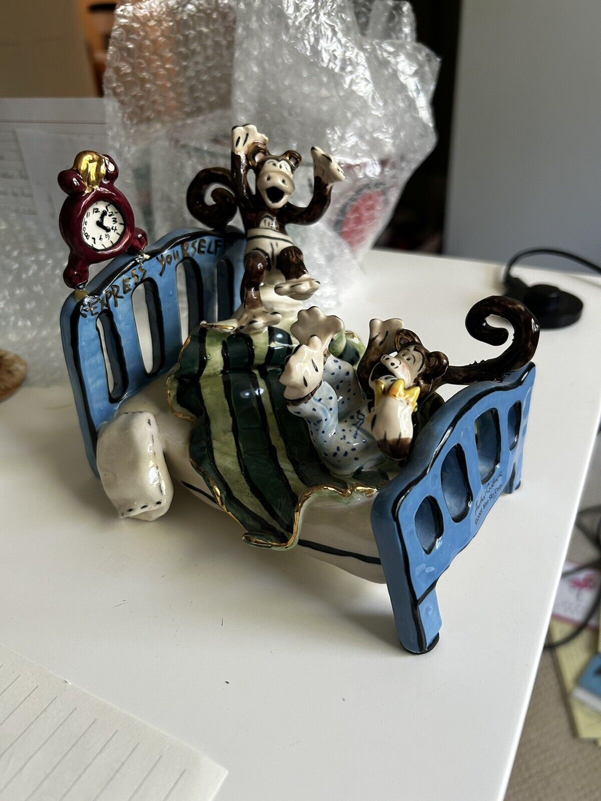 Express Yourself - Blue Sky Clayworks Heather Goldminc, Monkeys on the Bed, READ