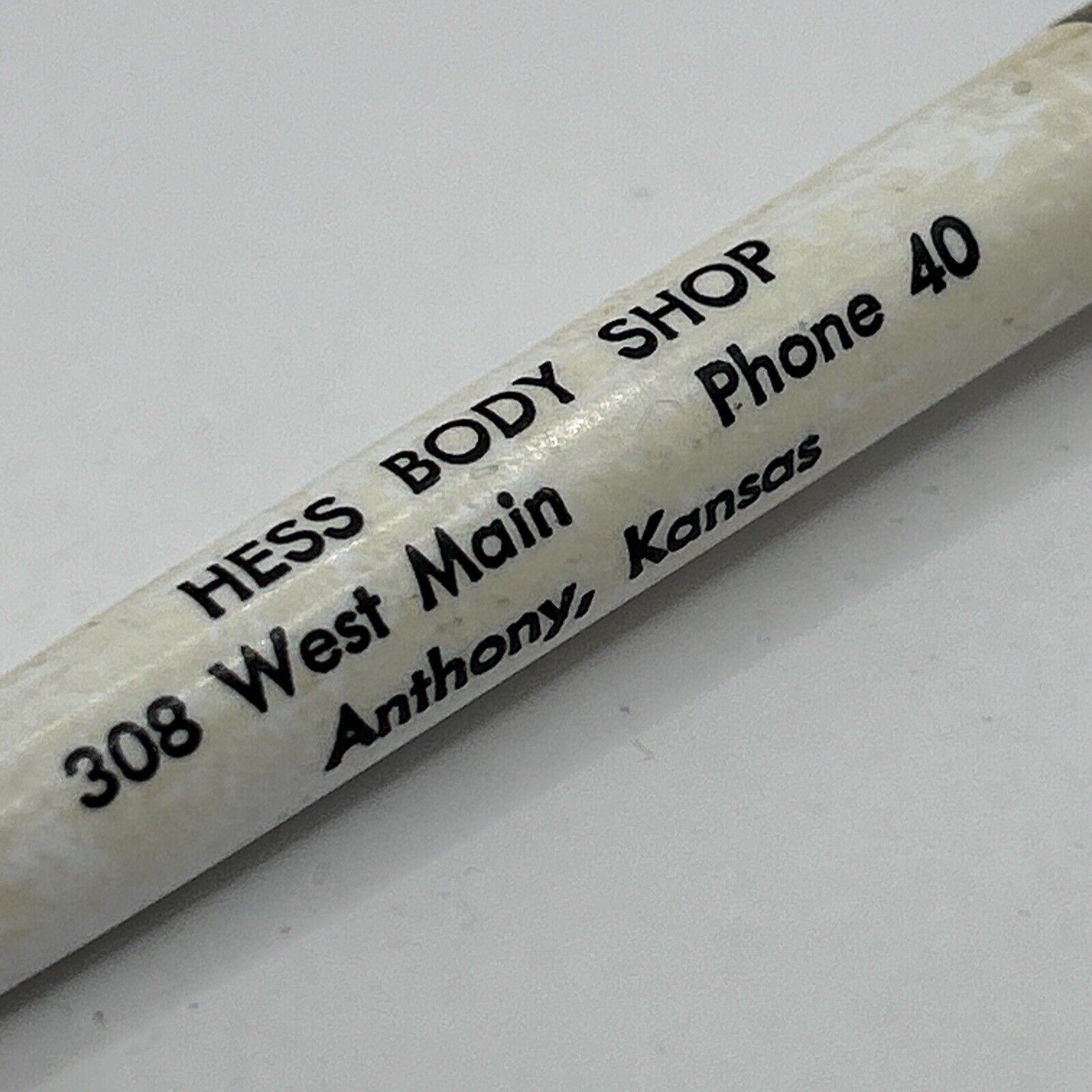 VTG Ballpoint Pen Hess Body Shop Anthony Kansas