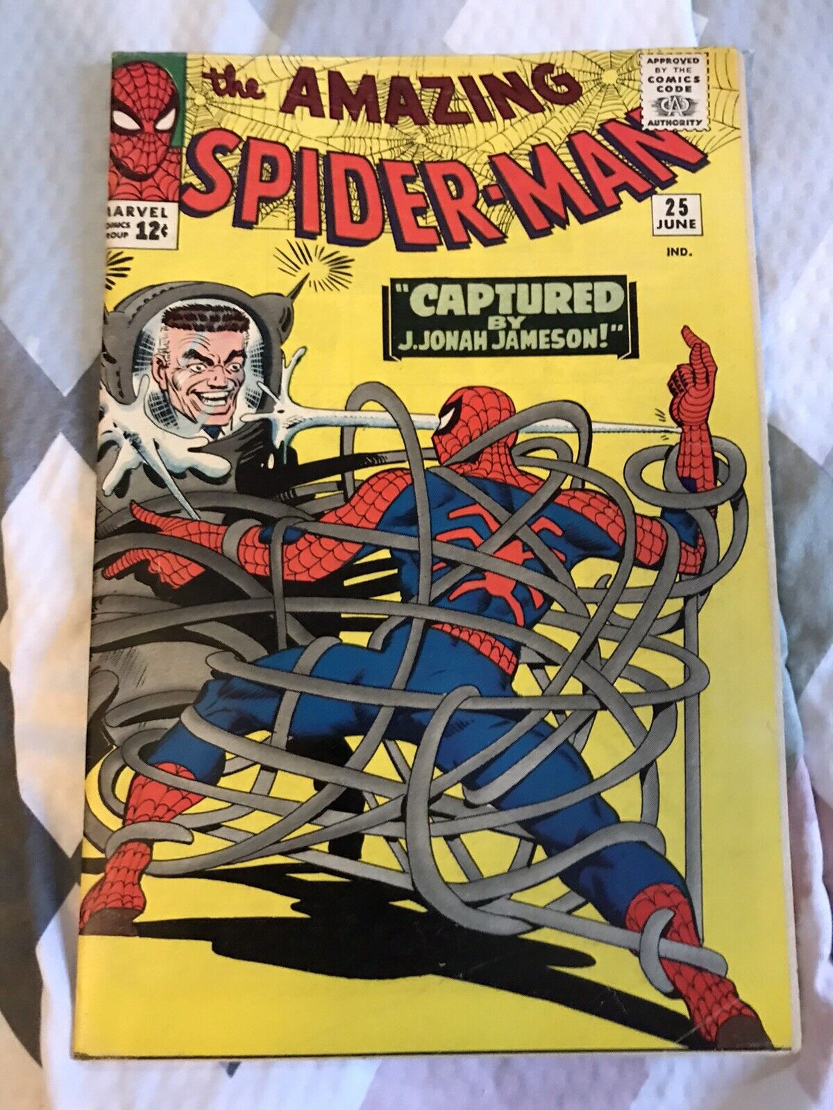Amazing Spider-Man 25. First Cameo Appearance Of Mary Jane. Very Nice Copy.