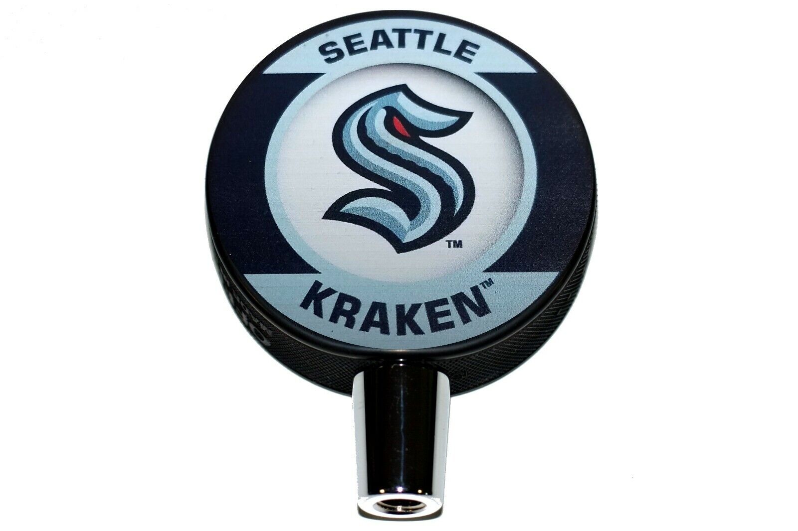 Seattle Kraken Retro Series NHL Hockey Puck Beer Tap Handle