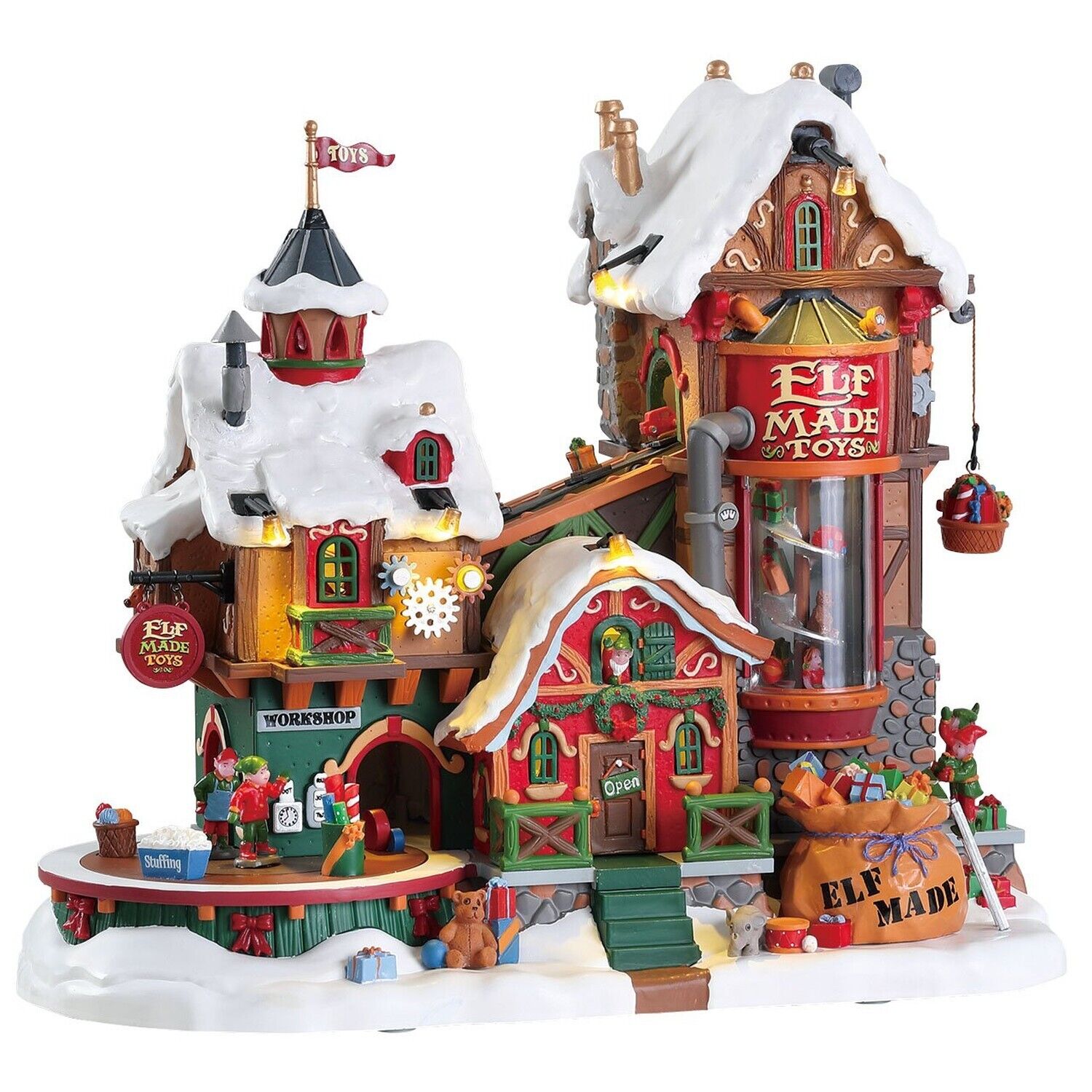 Lemax 75190 Elf Made Toy Factory, Santa's Wonderland Sights & Sounds Collecti...