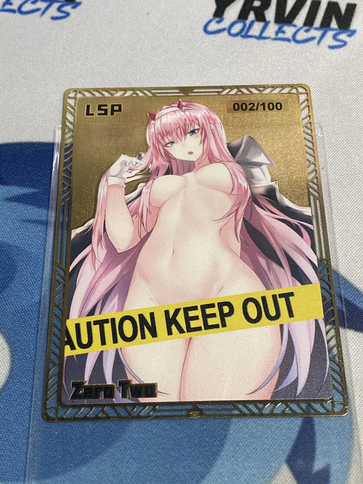 Zero Two Gold Metal Card Darling In The Franx