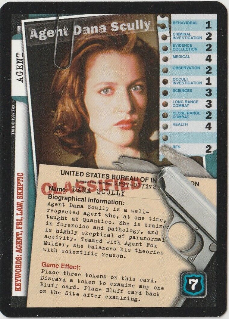1997 Agent Dana Scully  XF97 -0173 v2 - X-files CCG