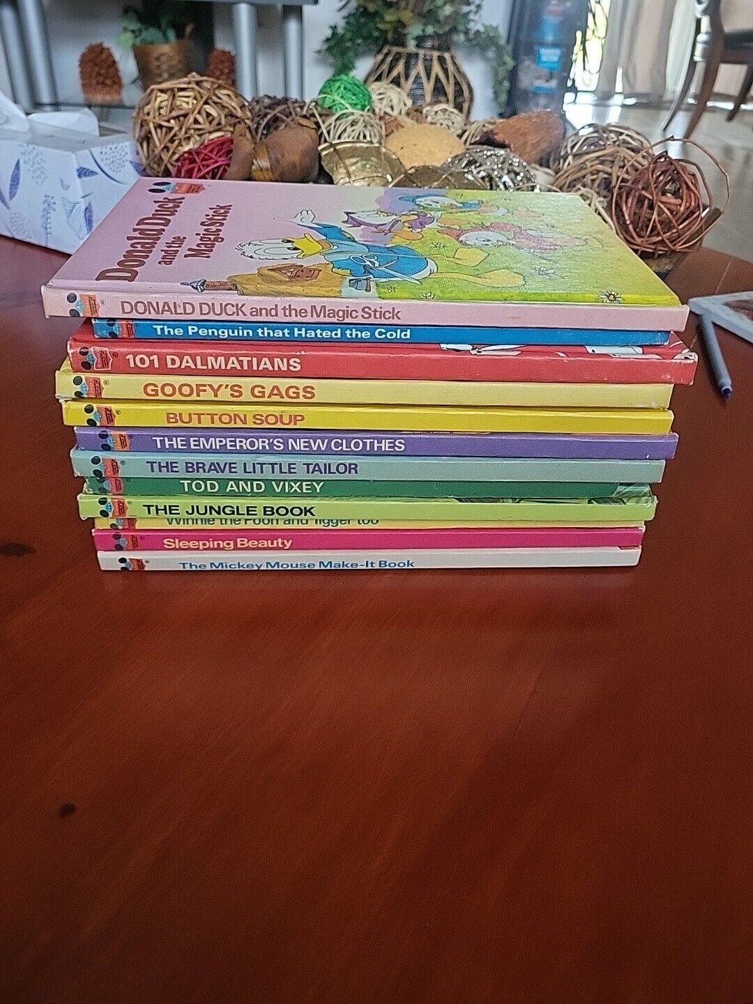 Vintage Lot of 12 Walt Disney's Children's Books 1960s - 1990s