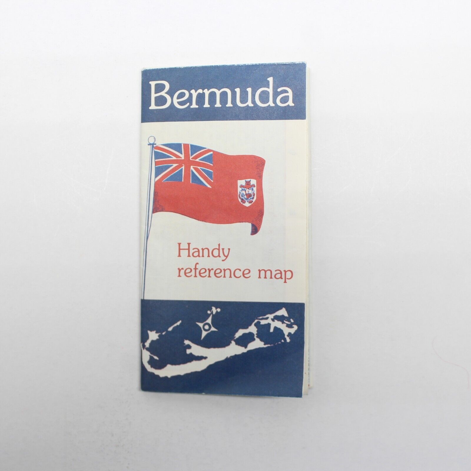 Vintage Bermuda Handy Reference Map Travel Brochure 1970s