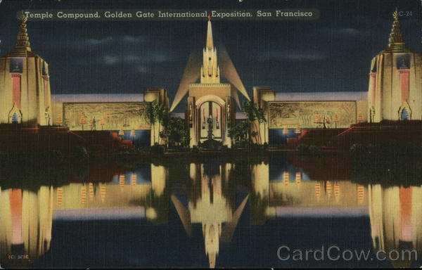 1939 SF Expo San Francisco,CA Temple Compound-Golden Gate International Expositi
