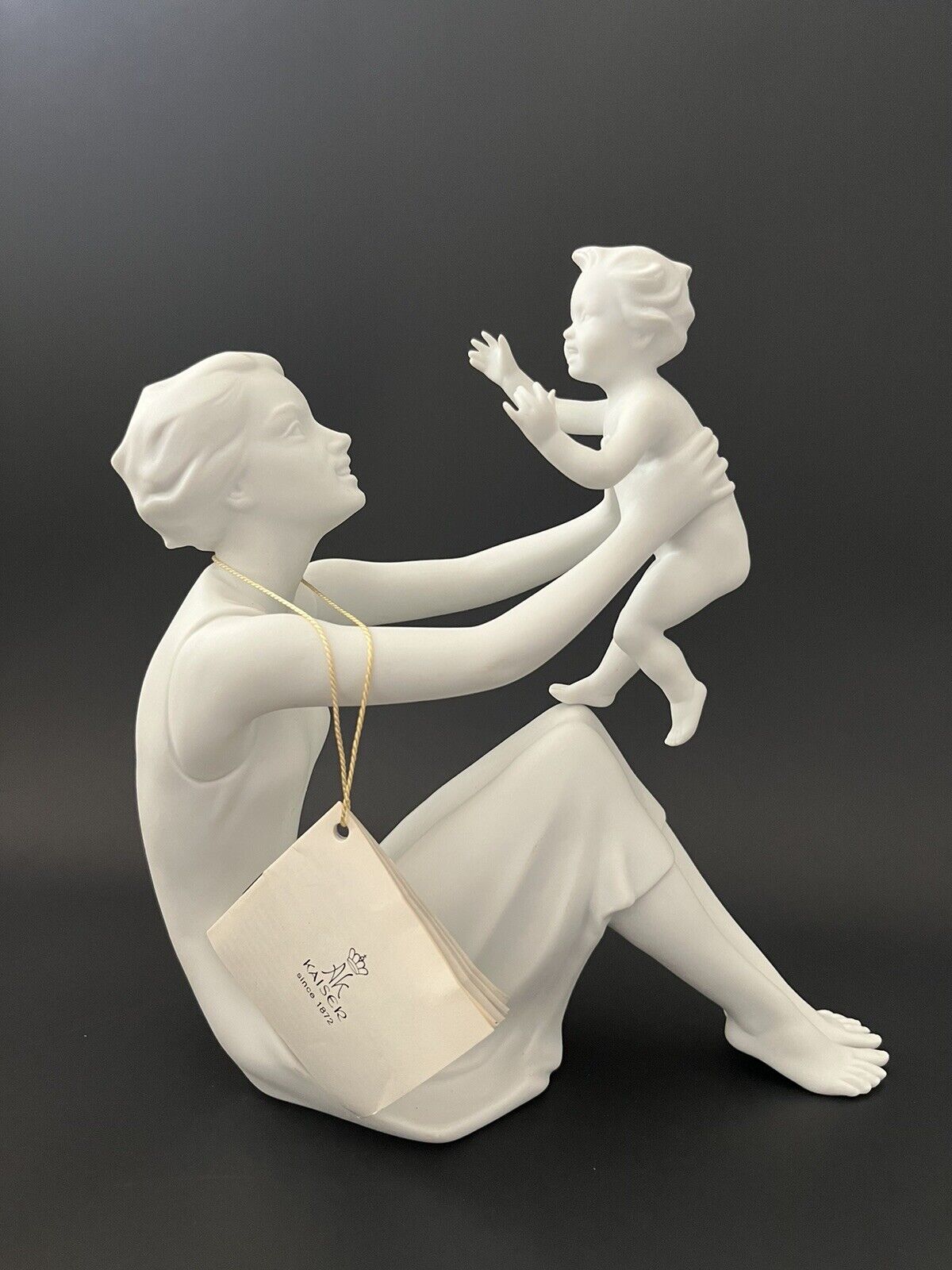 Kaiser W. Germany Porcelain Mother and Child Figurine  8.5 Inches 398 Signed