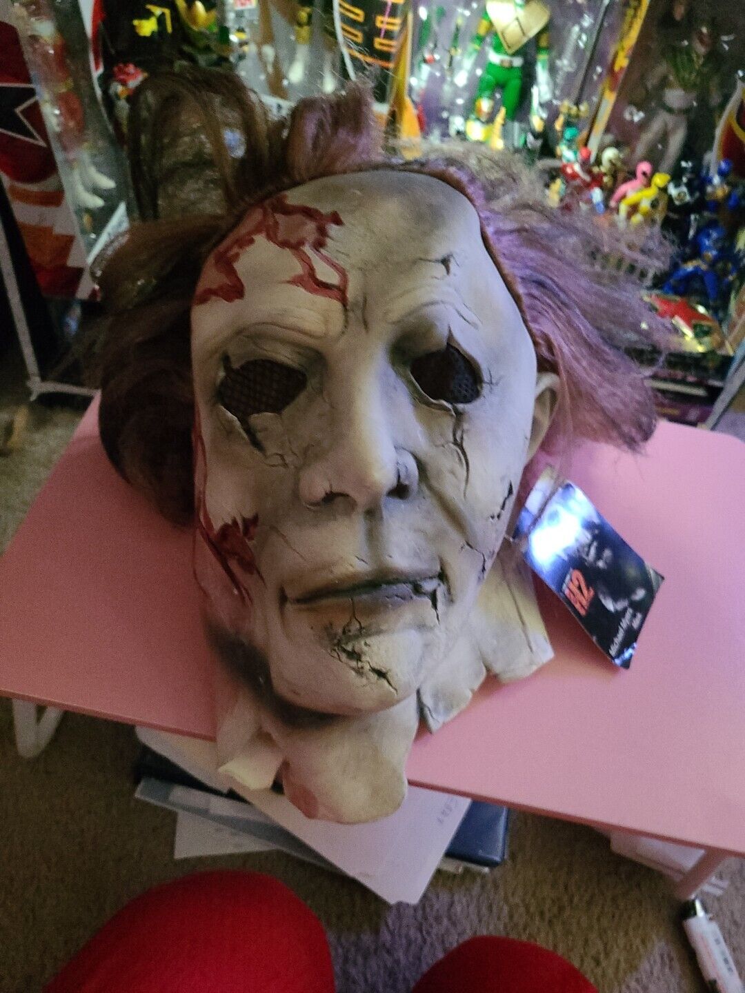 Rob Zombie H2 Michael Myers Halloween Vintage Paper Magic Mask NWT Brown Hair