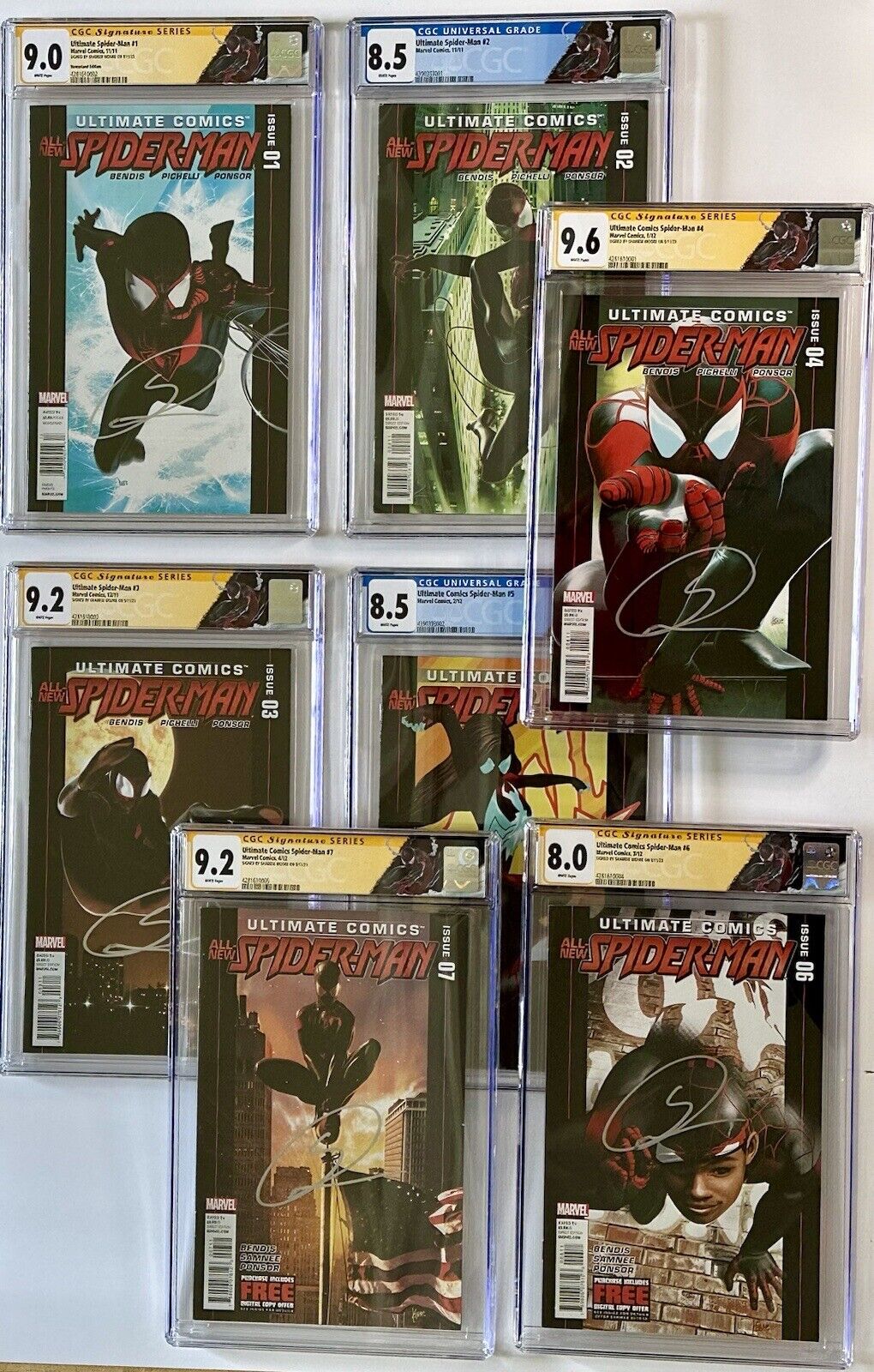 💥Miles Morales CGC Lot ULTIMATE SPIDER-MAN 1 Newsstand Signed by Shameik Moore
