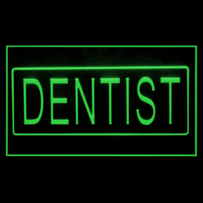 190044 Dentist OPEN Clinic Medical Shop Display LED Light Neon Sign