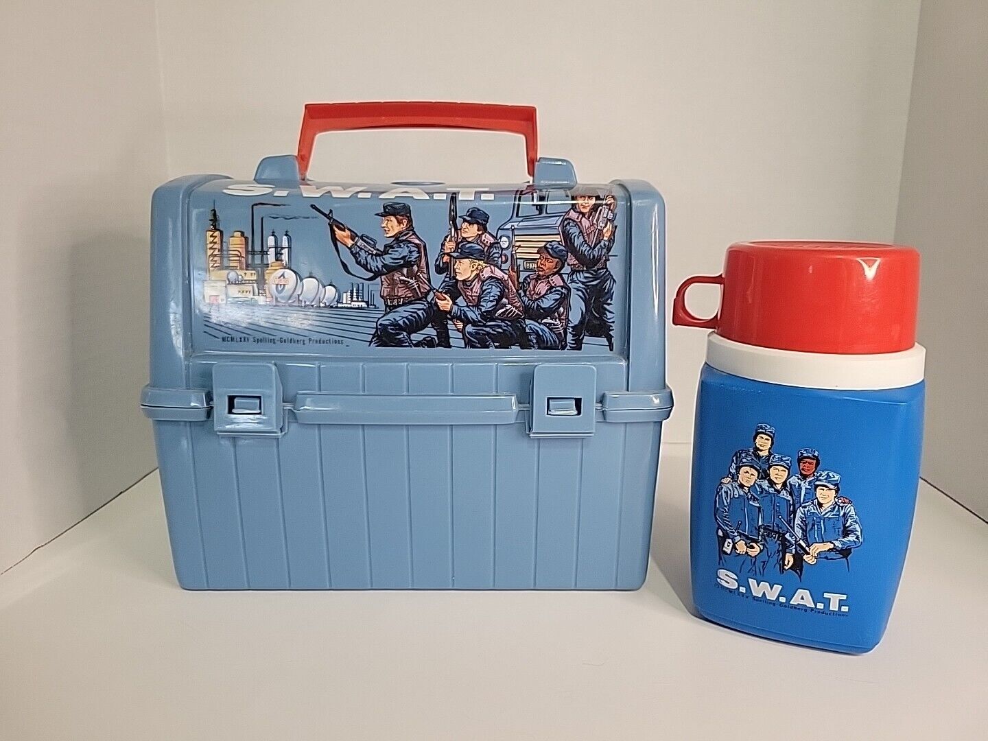 VINTAGE S.W.A.T. LUNCHBOX WITH THERMOS RARE