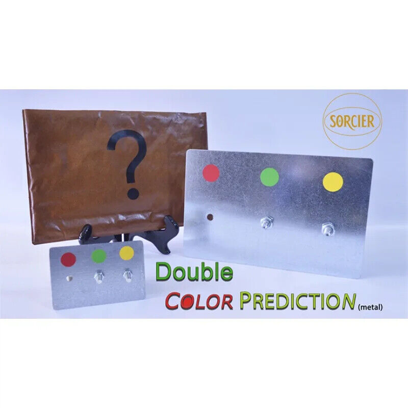 Double Color Prediction (Metal) by Sorcier Magic Gimmicks Stage Magic Tricks Fun