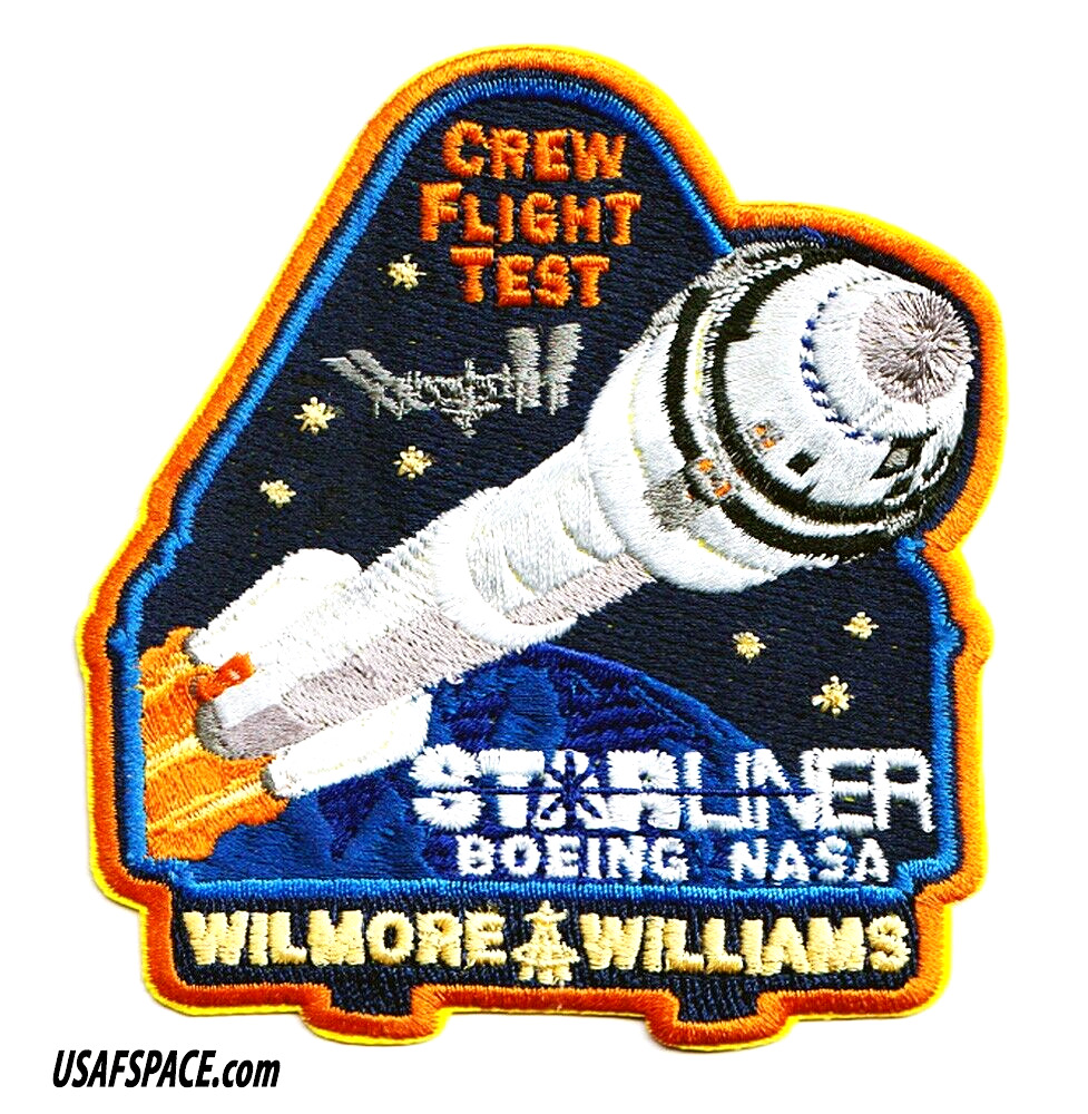Authentic-BOEING STARLINER CREW FLIGHT TEST-NASA-A-B Emblem SPACE Mission PATCH